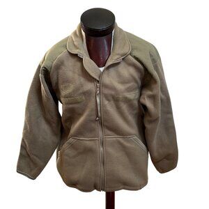 United Join Forces Fleece Military Jacket Polyester Coyote Tan‎ MD/Short  EUC